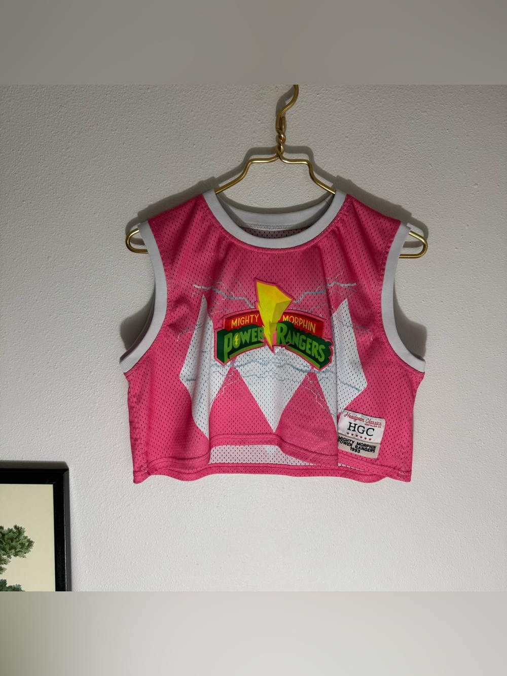 Headgear Classics Nostalgia cropped Pink Power Ranger jersey